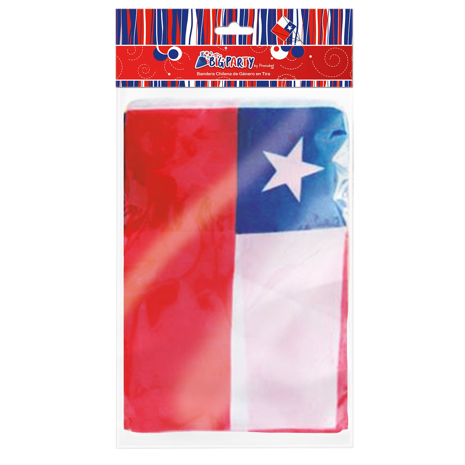 Bandera Chilena Genero 9 unidades 3 metros | Big Party